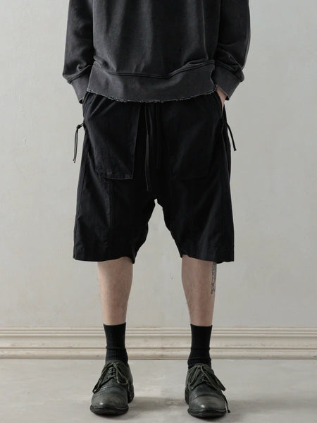 OBJECT-FADED SHORTS - BLACK