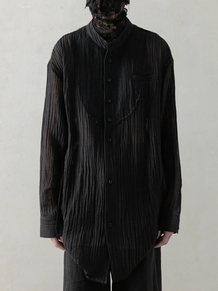 PRICK STITCH TUNIC - BLACK