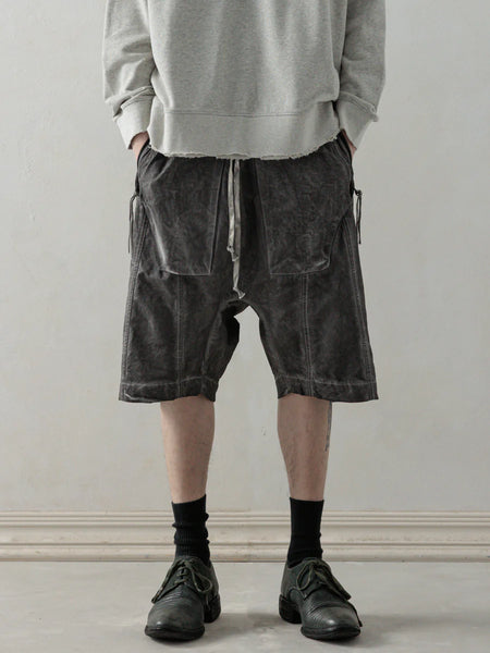 OBJECT-FADED SHORTS - DYED GREY