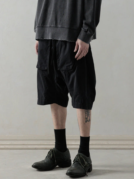 OBJECT-FADED SHORTS - BLACK