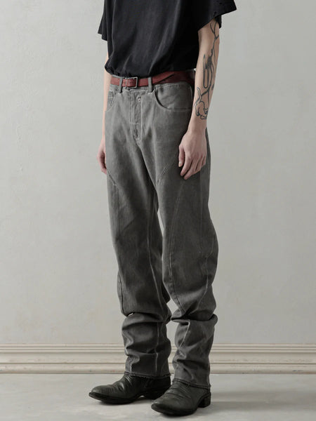 E-CUT JEANS - COLD DYED GREY