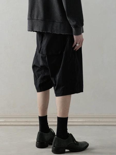 OBJECT-FADED SHORTS - BLACK