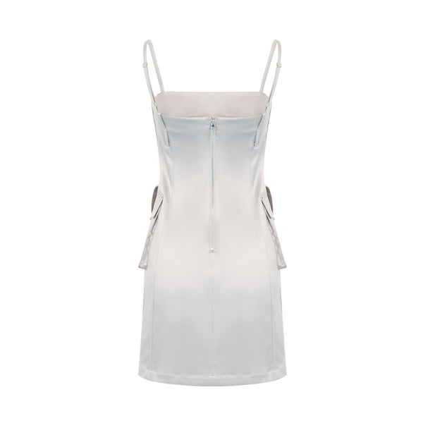 CARGO DRESS - SILVER