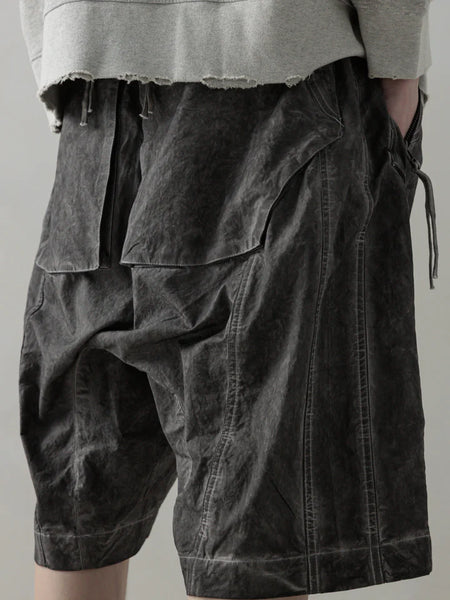 OBJECT-FADED SHORTS - DYED GREY