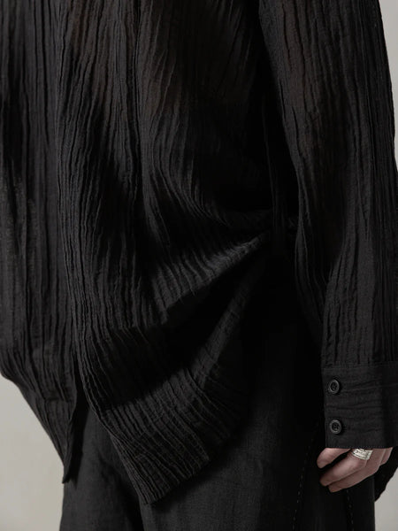 PRICK STITCH TUNIC - BLACK