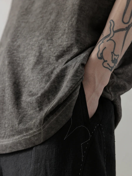 FADED TEE - COLD DYED GREY