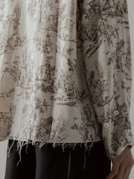 24FW SEASONAL PRINT L/S SHIRT - BEIGE