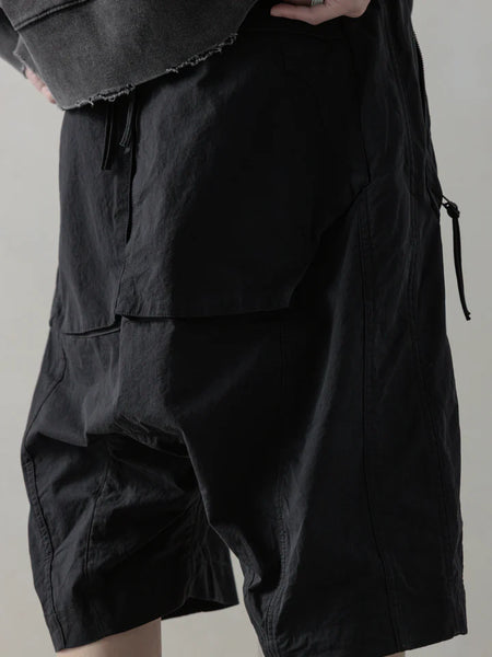 OBJECT-FADED SHORTS - BLACK