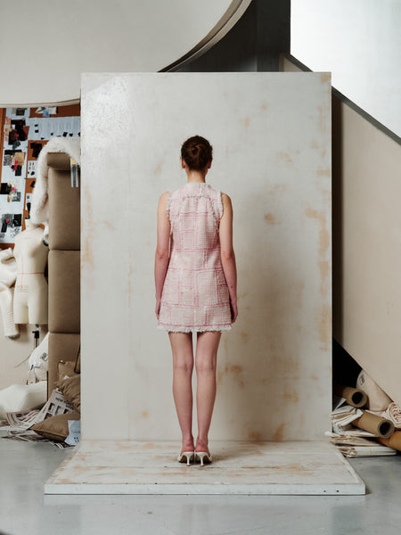 PINK TWEED DRESS