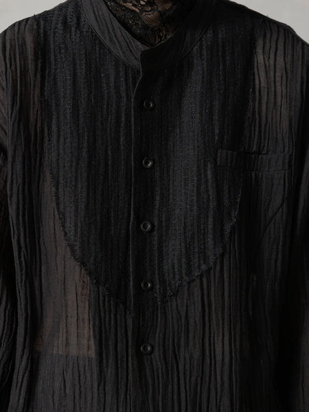 PRICK STITCH TUNIC - BLACK