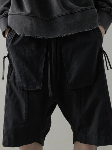 OBJECT-FADED SHORTS - BLACK