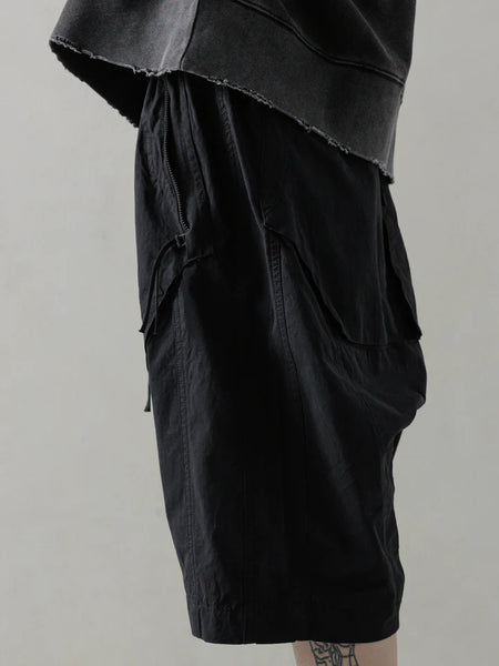 OBJECT-FADED SHORTS - BLACK