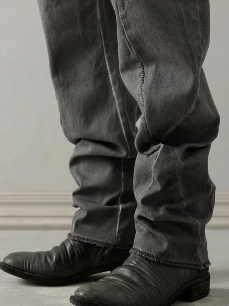 E-CUT JEANS - COLD DYED GREY