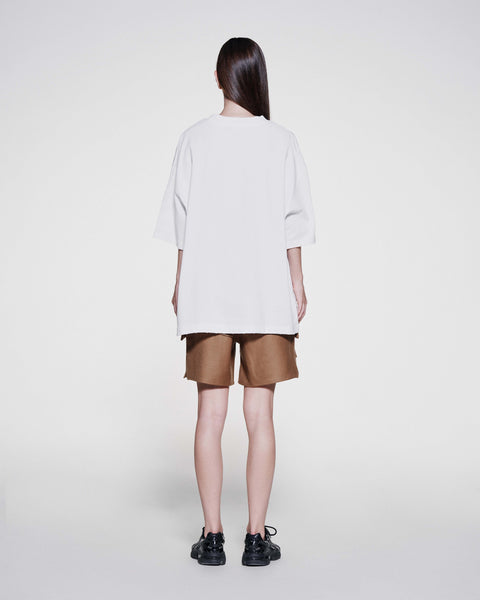 EYES EMB. LOGO TEE - WHITE