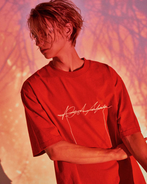 "CURED" EMBROIDERED LOGO TEE