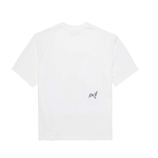 EMBROIDERY FLOWING LINES TEE