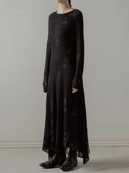 DESTROYED KNIT DRESS