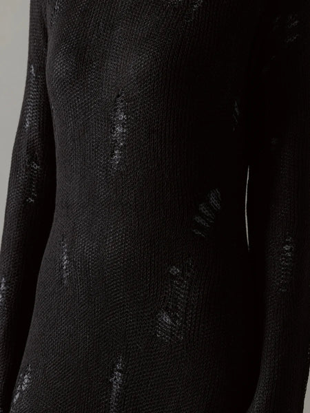 DESTROYED KNIT DRESS