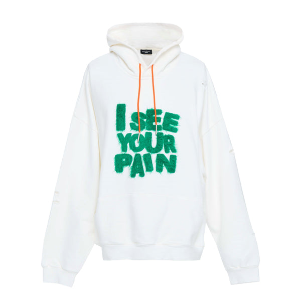 "I SEE YOUR PAIN" DISTRESSED HOODIE