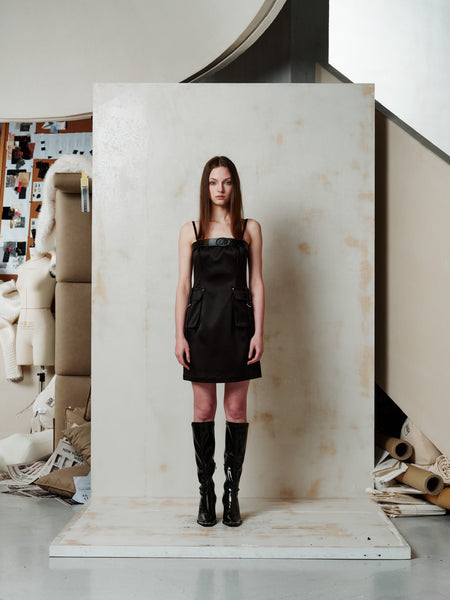CARGO DRESS - BLACK