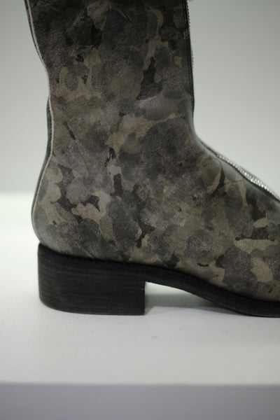 PL2 HORSE FULL GRAIN FRONT ZIP MID BOOTS M