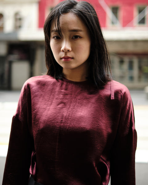 LAMBETH BELTED DRESS - BURGUNDY