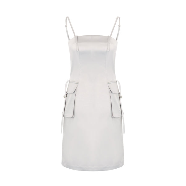 CARGO DRESS - SILVER