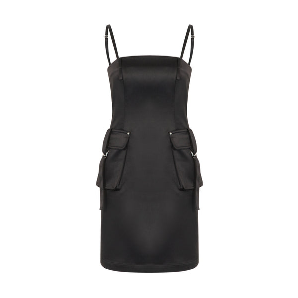 CARGO DRESS - BLACK