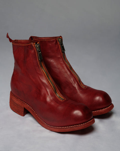 PL1 SOFT HORSE FULL GRAIN FRONT ZIP BOOTS W