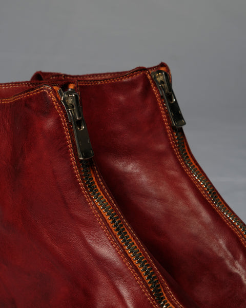 PL1 SOFT HORSE FULL GRAIN FRONT ZIP BOOTS W