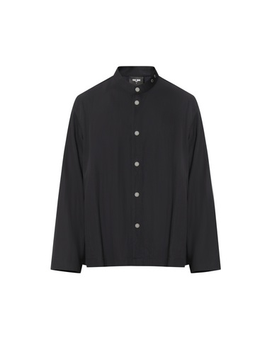 "CHOICES" BANDED COLLAR SHIRT