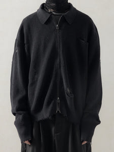 DESTROYED KNIT JACKET