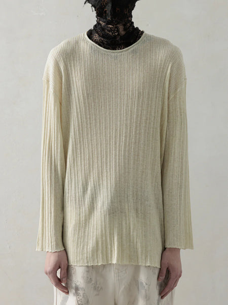 SEMI-SHEER DIRT KNIT - DUSTY BEIGE