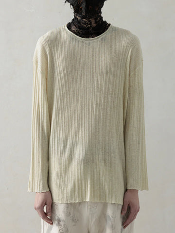 SEMI-SHEER DIRT KNIT - DUSTY BEIGE
