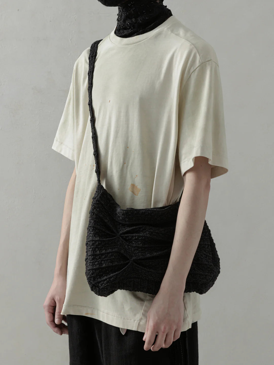 GATHERED KNIT BAG