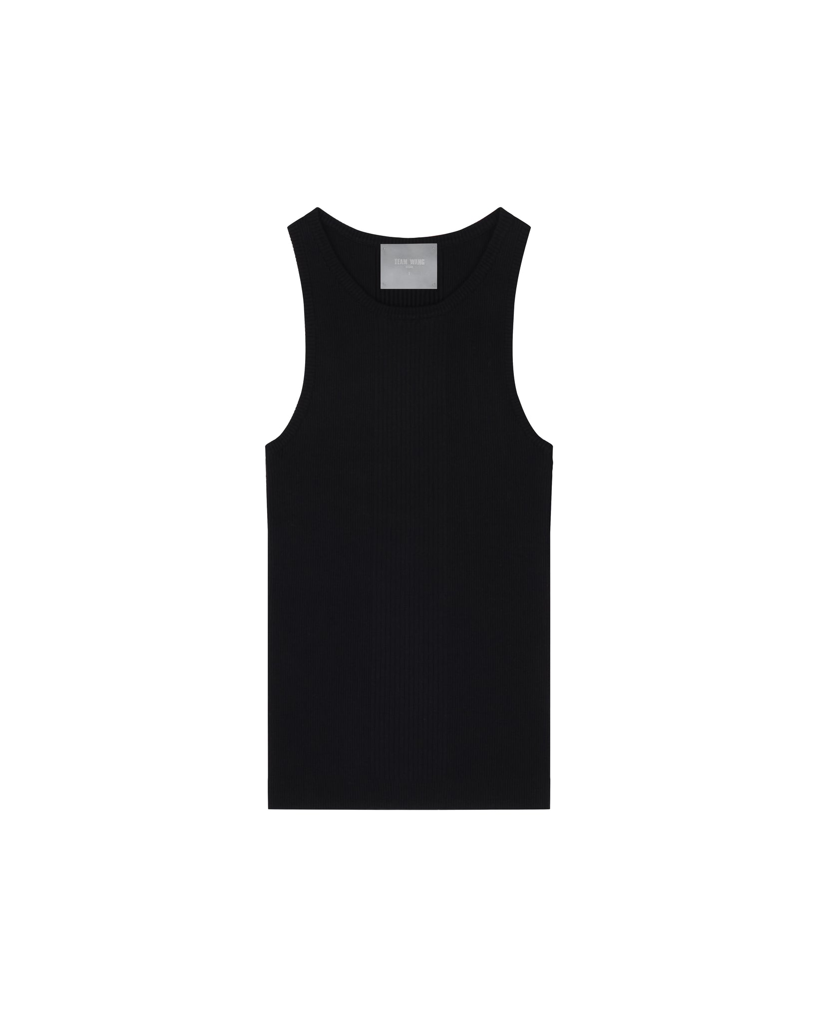 I SEE THE LIGHTS RIBBED TANK TOP - METEORITE