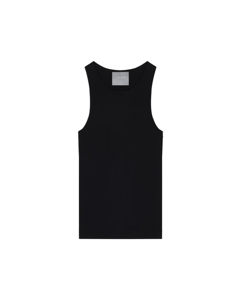 I SEE THE LIGHTS RIBBED TANK TOP - METEORITE