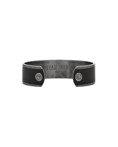 [ACCEPTANCE] METAL LEATHER BANGLE