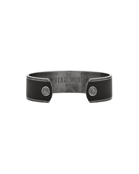 [ACCEPTANCE] METAL LEATHER BANGLE