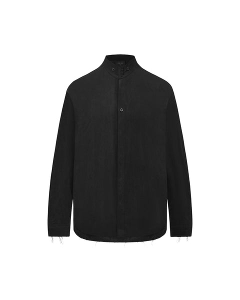 [ACCEPTANCE] DRAPED STAND-COLLAR SHIRT