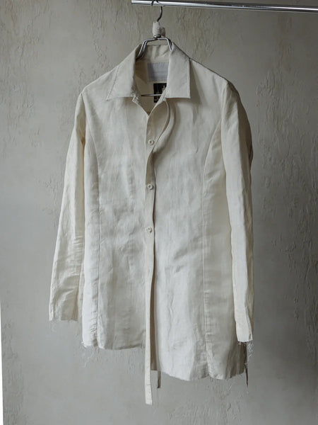 Forgotten Materials || ASYMMETRIC SHIRT - BEIGE
