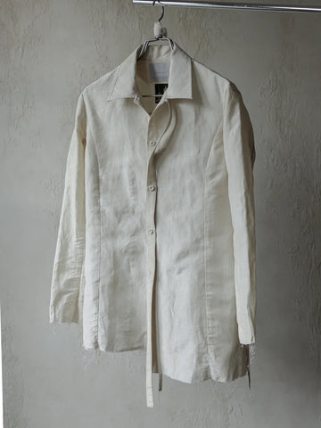 Forgotten Materials || ASYMMETRIC SHIRT - BEIGE