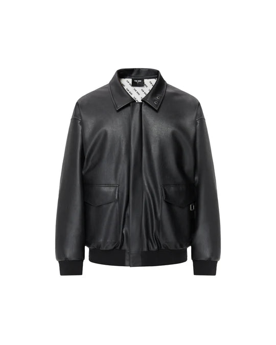 "CHOICES" FAUX LEATHER PADDED JACKET