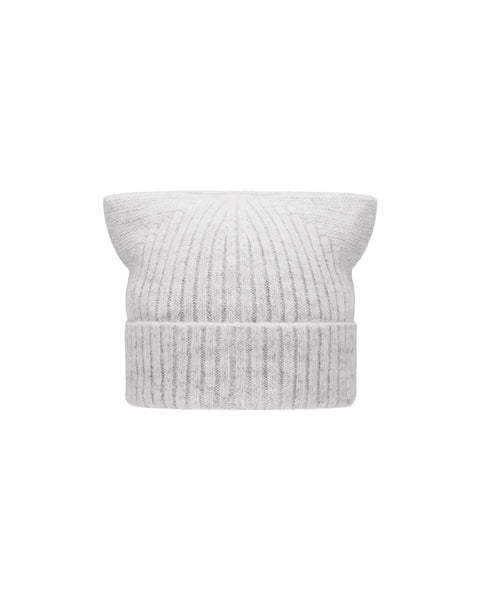 [ACCEPTANCE] EARS KNIT BEANIE - WHITE