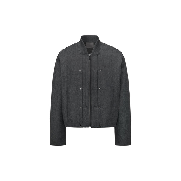 [RESET] ZIP-UP JACKET - ASH GREY