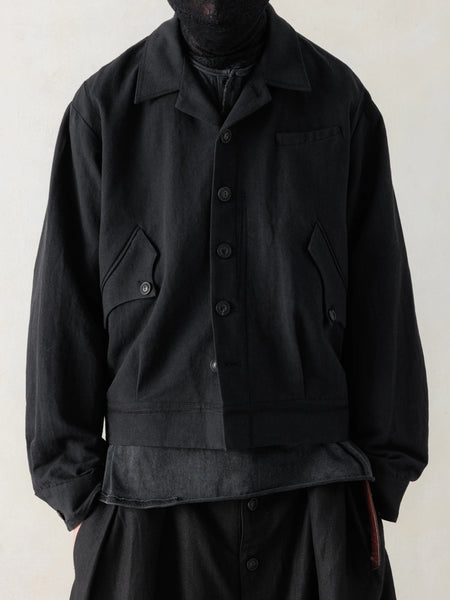 "WIP" JACKET - BLACK