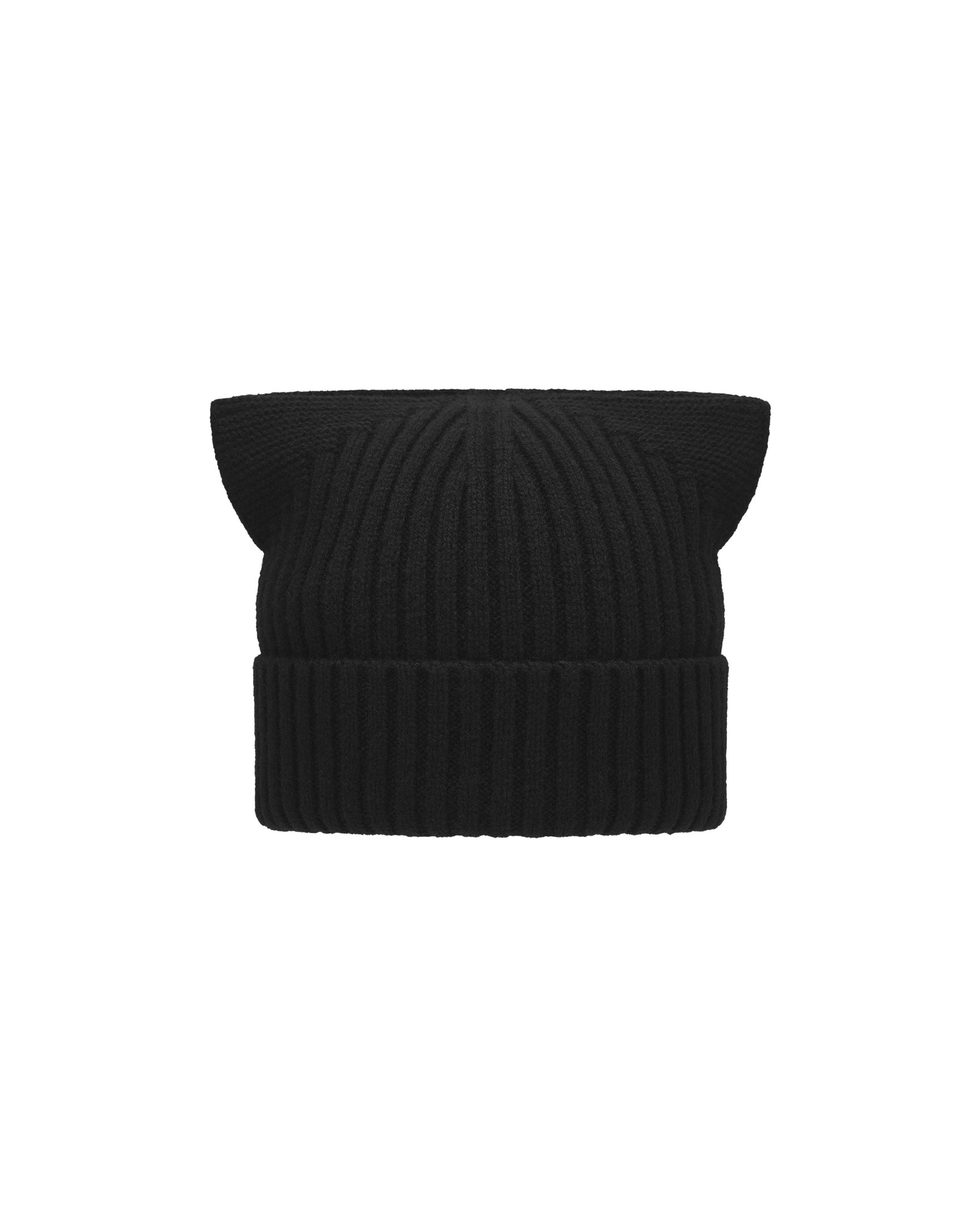 [ACCEPTANCE] EARS KNIT BEANIE - BLACK