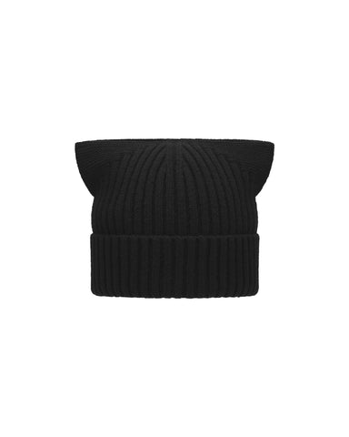 [ACCEPTANCE] EARS KNIT BEANIE - BLACK