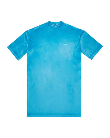 TEAM WANG design "STAY FOR THE NIGHT" EXTRA-OVERSIZED TEE - BLUE