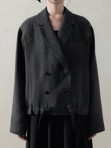 DOUBLE-BREASTED SHORT JACKET